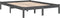 vidaXL - Bedframe - massief - hout - grijs - 135x190 - cm