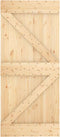 vidaXL - Schuifdeur - met - beslag - 90x210 - cm - massief - grenenhout