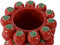 Home ESPRIT - Vaas - Aardbeien Tropisch - Rood 23 x 23 x 34 cm