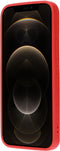 Mobiparts Silicone Cover - Soft case - Fluweelzachte binnenvoering - Rood (iPhone 12/12 Pro)