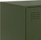 vidaXL - Dressoir - 99x39x73 - cm - staal - olijfgroen