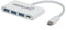 Manhattan 163552 - USB 3.2 Gen 1-hub 3 + 1 poorten - Snellaadpoort USB-C - Wit
