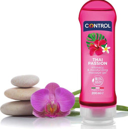 Erotische Massage gel 2 in 1 Thai Passion Control Fruitig en gekruid (200 ml)