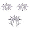 Gloria Set Zwart & Paars Mystim (3 pcs)