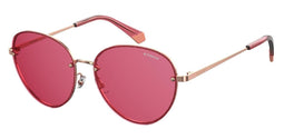 Polaroid Zonnebril 4090/s Dames Cat. 3 Ovaal Staal Roze/goud