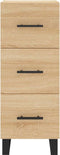 vidaXL - Dressoir - 34,5x34x90 - cm - bewerkt - hout - sonoma - eiken