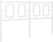 vidaXL - Hoofdbord - 135 - cm - metaal - wit