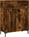 vidaXL - Dressoir - 69,5x34x90 - cm - bewerkt - hout - gerookt - eikenkleurig