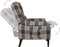 vidaXL Fauteuil stof bruin