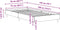 vidaXL - Bed - Frame - 75x190 - cm - Zwart - Eiken - Hout