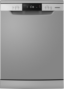 Veripart VPVW40CZ - Vrijstaande Vaatwasser - 14 Couverts - 40 dB - Energieklasse C - Zilver