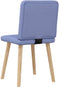 vidaXL - Eetkamerstoelen - 2 - st - stof - jeansblauw