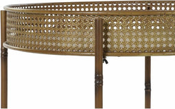 Bijzettafel DKD Home Decor 59 x 59 x 50 cm Natuurlijk Metaal