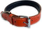ZenXstore Halsband Hond 100% Echt Leer, Met beschermend laagje 54cm X 3cm