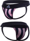 Cut4Men - Stripe Jockstrap - XL - Zwart/Roze