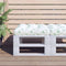 vidaXL - Palletkussen - bladpatroon - 58x58x10 - cm - oxford - stof