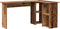 vidaXL - Hoekbureau - met - Opslag - Oud - Hout - 142x102x73 - cm