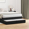 vidaXL - Bed - Lades - Zwart - 120x36.5x16.5 - cm - Gefabriceerd - Hout