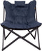 Bo-Camp Brandon - Relaxstoel - Aluminium frame - Gepolsterd Cationic - Blauw