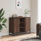 vidaXL - Dressoir - 92x35x76 - cm - bewerkt - hout - bruin - eikenkleurig