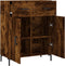 vidaXL - Dressoir - 69,5x34x90 - cm - bewerkt - hout - gerookt - eikenkleurig
