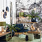Light & Living Vaas Jake - Zwart - 39.5x39.5x41cm - Modern
