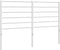 vidaXL - Hoofdbord - metaal - wit - 150 - cm