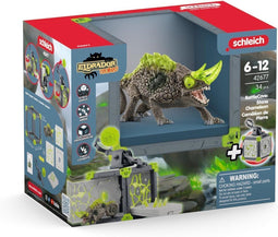 Schleich ELDRADOR CREATURES - BattleCave Steen Kameleon - Katapult en draaiplateau