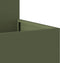 vidaXL - Tuinbak - 80x80x48 - cm - Olijfgroen - Staal