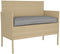 vidaXL - Palletkussen - voor - de - Bank - - - Grijs - 100x40x8 - cm - - - Oxford - Stof