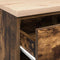 vidaXL - Garagekast - 40x51x85 - cm - massief - grenenhout - gerookt - eiken