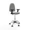 Piqueras y Crespo B2D05RP - Bureaustoel - Hoogteverstelbaar met armleuning - Lichtgrijs
