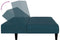 vidaXL - Slaapbank - 2-zits - fluweel - blauw