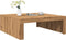 vidaXL - Salontafel - 100x100x35 - cm - bewerkt - hout - artisanaal - eikenkleurig