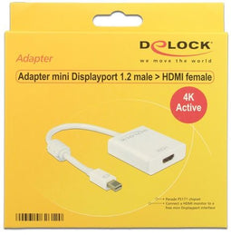 Delock 62612 - Mini DisplayPort naar HDMI Adapter - 4K 30Hz - Wit