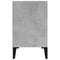 Nachtkastje met metalen poten 40x30x50 cm betongrijs
