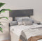vidaXL - Hoofdbord - 103,5x3x81 - cm - massief - grenenhout - grijs