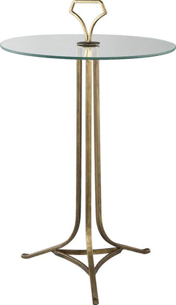 PTMD Ethel Ronde Tafel - H73 x Ø45 cm - Metaal/glas - Goud