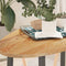 vidaXL - Tafelblad - 100x50x2 - cm - ovaal - massief - eikenhout - lichtbruin