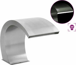 vidaXL - Zwembadfontein - met - LED's - 30x60x45 - cm - roestvrij - staal