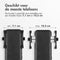 iMoshion Telefoonhouder Fiets met 5.000mAh Powerbank - GSM Houder - Fietshouder met Fietslamp - Fiets Accessoires - Draadloze Oplader - Zwart