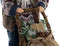 Kerstversiering DKD Home Decor Hout Polyester Kerstman (42 x 25 x 48 cm)