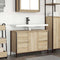 vidaXL - Wastafelkast - met - lades - 90x34,5x60 - cm - sonoma - eikenkleurig