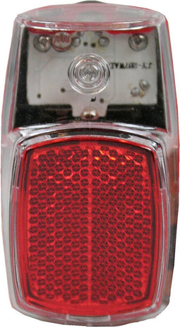 1x Fietsachterlicht / achterlicht LED 8 x 4 cm - 2x AAA - spatbordmontage - batterijachterlicht - fietsverlichting / achterlichten