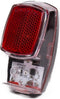 1x Fietsachterlicht / achterlicht LED 8 x 4 cm - 2x AAA - spatbordmontage - batterijachterlicht - fietsverlichting / achterlichten
