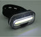 1x Fietskoplamp / voorlicht COB LED - 2x knoopcelbatterijen CR2032 - stuur / frame bevestiging - batterijvoorlicht - fietsverlichting / voorlichten