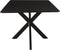 1x Livingfurn - Eetkamertafel Oslo Spider Black Acacia 220 cm - Acacia / Gecoat Staal