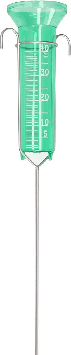1x Regenmeter/neerslagmeter met grondpen 78 cm - Tuinartikelen - Regenmeters/neerslagmeters