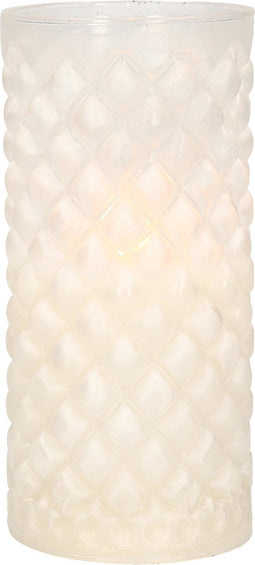 1x stuks luxe led kaarsen in glas D7,5 x H15 cm - met timer - Woondecoratie - Elektrische kaarsen