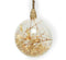 1x stuks verlichte glazen kerstballen met 30 lampjes koper/warm wit 14 cm - Decoratie kerstballen met licht